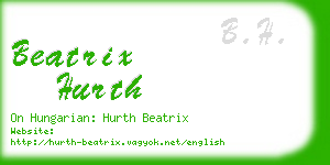 beatrix hurth business card